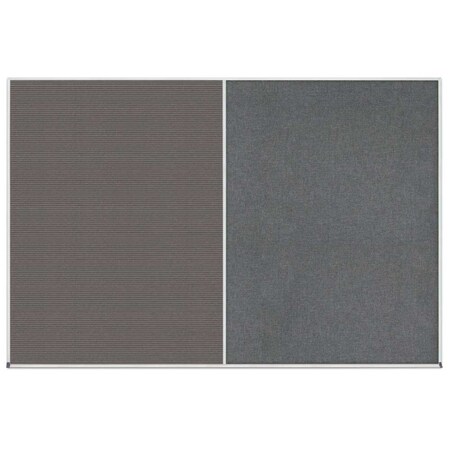 United Visual Products Enclosed Corkboard, 1 Door, 24"x36", 4" Fra UV3408-SATIN-DBURGU